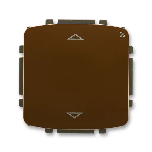 spínač žaluziový s krátkocestným ovladačem, s RF přijímačem, 868 MHz, hnědá, design TANGO